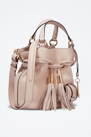 Sac seau en cuir Premier Flirt S - Rose