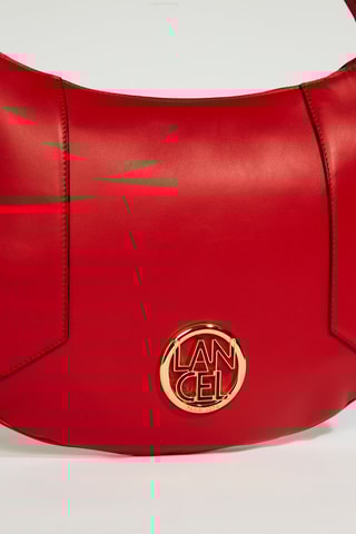 Sac porté épaule en cuir Roxane M - Rouge