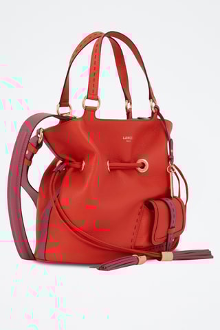 Sac seau en cuir Premier Flirt S - Rouge