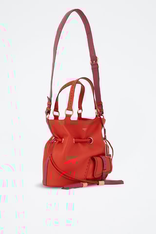 Sac seau en cuir Premier Flirt S - Rouge