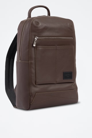 Sac à dos en cuir Nomade - Marron