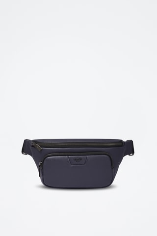 Sac banane en cuir Come - Bleu marine