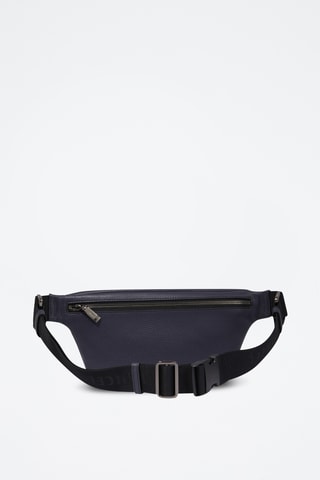 Sac banane en cuir Come - Bleu marine