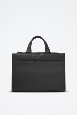 Porte-documents en cuir Come - Noir