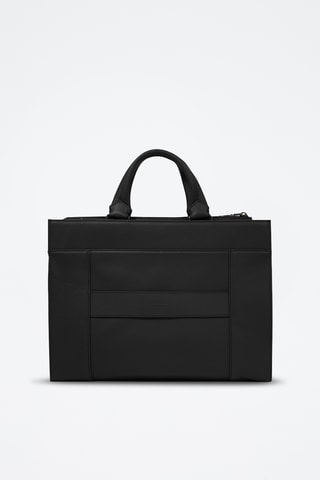 Porte-documents en cuir Come - Noir