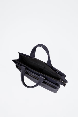 Porte-documents en cuir Come - Bleu marine