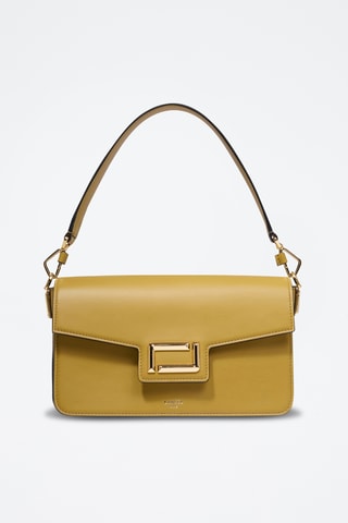 Leren Trendy Handtas Angele - Mosterdgeel
