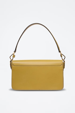 Leren Trendy Handtas Angele - Mosterdgeel