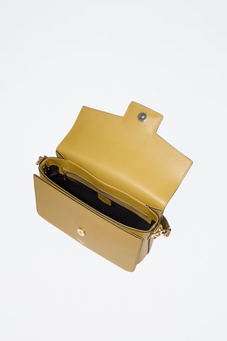 Leren Trendy Handtas Angele - Mosterdgeel