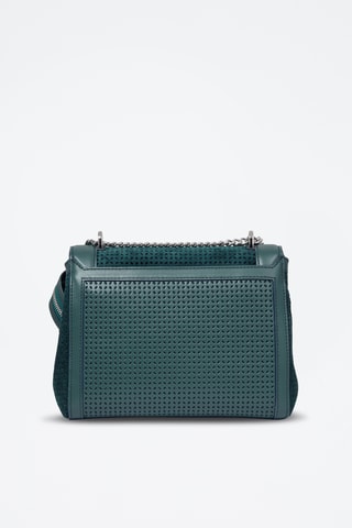 Sac bandoulière en nubuck Ninon M - Vert