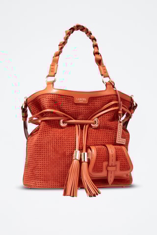 Sac seau en cuir Premier Flirt M - Rouge