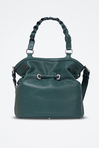 Sac seau en cuir Premier Flirt M - Vert