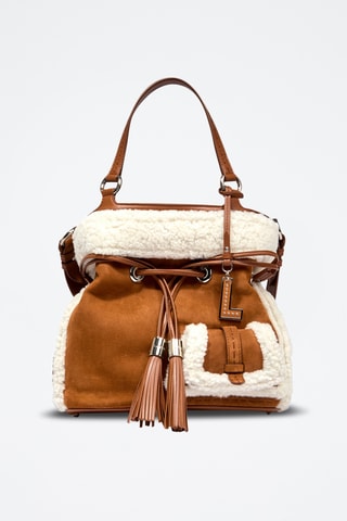 Sac seau en nubuck Premier Flirt M - Marron