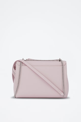 Sac bandoulière en cuir Ninon L - Rose
