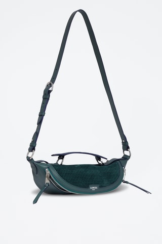 Sac bandoulière en cuir S - Vert foncé