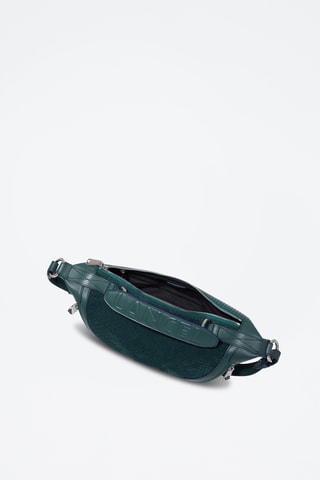 Sac bandoulière en cuir S - Vert foncé