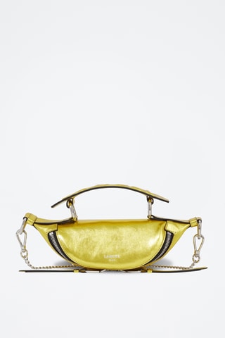 Sac bandoulière en cuir Origami Mini - Doré