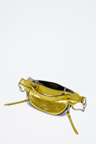 Sac bandoulière en cuir Origami Mini - Doré