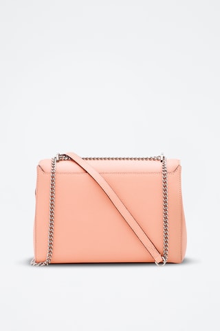 Sac bandoulière en cuir Ninon L - Rose
