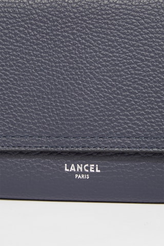 Sac bandoulière en cuir Sacha - Bleu pétrole