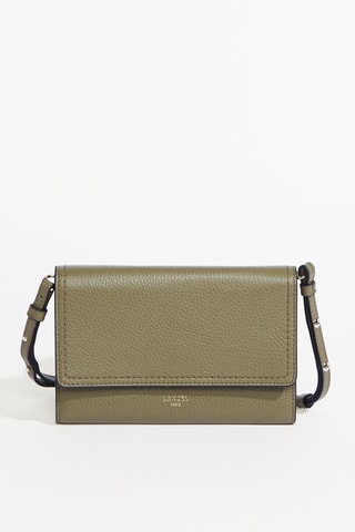Sac bandoulière en cuir Sacha - Kaki