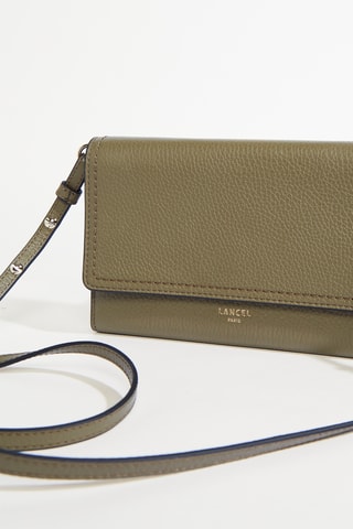 Sac bandoulière en cuir Sacha - Kaki