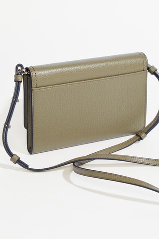 Sac bandoulière en cuir Sacha - Kaki