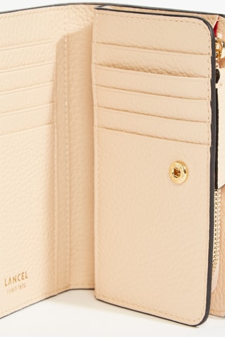 Portefeuille en cuir Sacha - Beige
