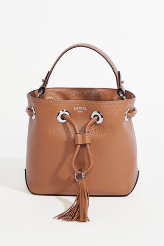Sac seau en cuir Sacha Mini - Camel