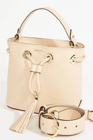 Sac seau en cuir Sacha Mini - Beige