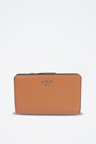 Portefeuille en cuir Lettrines - Camel