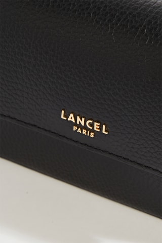 Sac bandoulière en cuir Lettrines Mini - Noir