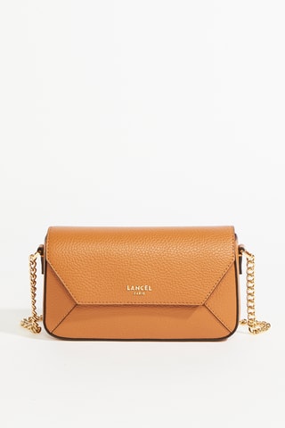 Leren Schoudertas Lettrines - Camel