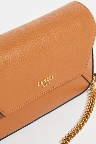 Leren Schoudertas Lettrines - Camel