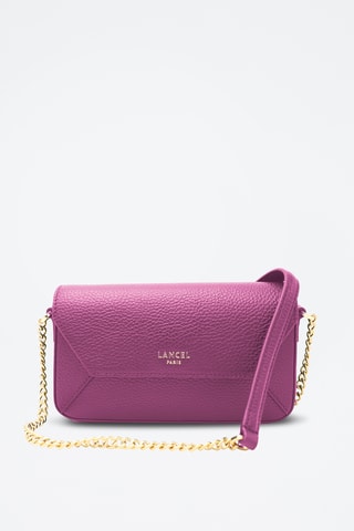 Leren Schoudertas Lettrines - Roze