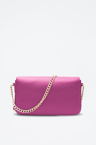 Leren Schoudertas Lettrines - Roze