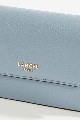 Sac bandoulière en cuir Lettrines Mini - Ciel
