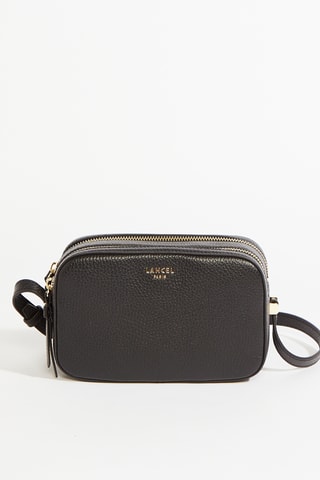 Sac bandoulière en cuir Lettrines - Noir