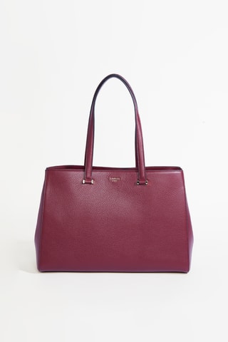 Sac porté épaule en cuir Carryall M - Bordeaux