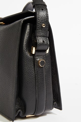 Sac bandoulière en cuir Pia - Noir