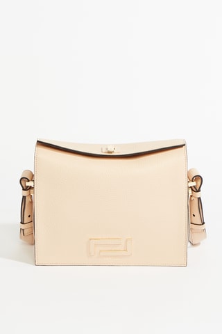 Sac bandoulière en cuir Pia - Ecru