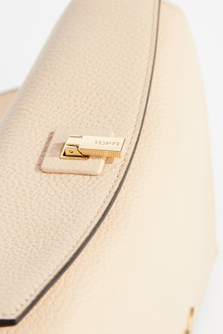 Sac bandoulière en cuir Pia - Ecru