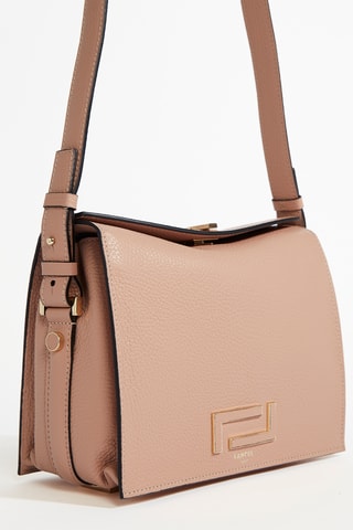 Sac bandoulière en cuir Pia - Nude