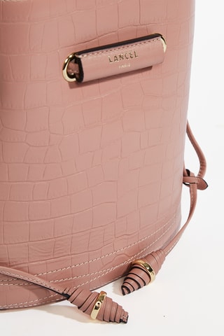 Sac seau en cuir Le Huit S - Nude