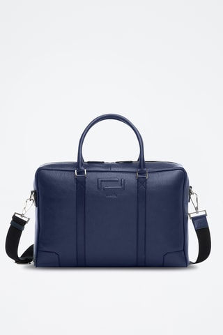 Porte-documents et porte-cartes en cuir Grand hotel - Bleu pétrole