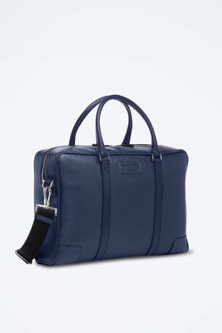 Porte-documents et porte-cartes en cuir Grand hotel - Bleu pétrole