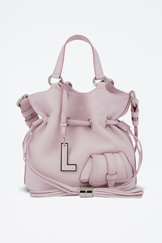 Sac seau en cuir Premier Flirt S - Rose clair