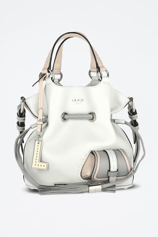 Sac seau en cuir Premier flirt S - Ecru