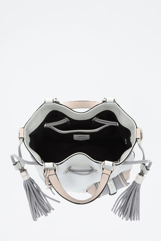 Sac seau en cuir Premier flirt S - Ecru