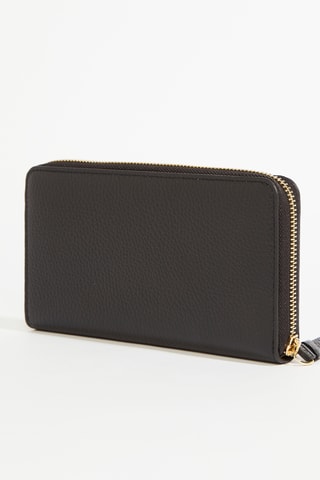 Compagnon en cuir Lettrines - Noir